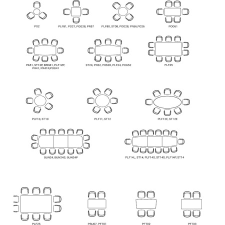 Table ovale L. 200 x P. 100 x H. 74cm - Ogi A  - MDD  - PLF12E
