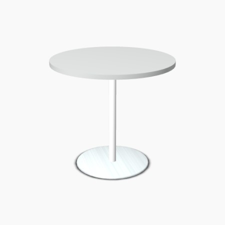 Table ronde diamètre 80cm - Piétement colonne - MDD - ST08 2