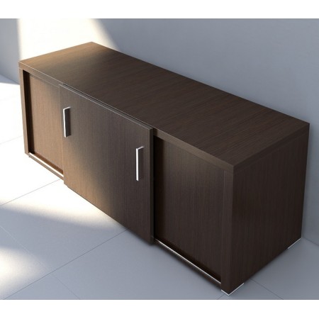 Armoire basse coulissante L. 160 x 55 x H. 61cm - QR16 - Quando - MDD 2