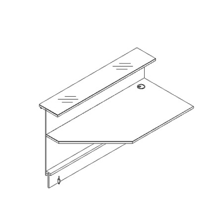 Elément linéaire L. 159 X p. 91,7 X h. 110,5cm - VALDE - MDD - LAP16L