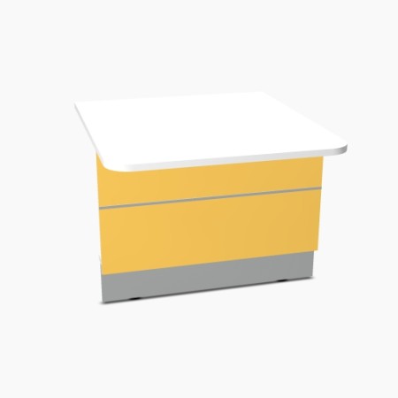 Elément bas L. 100 x P. 111,4 x H. 74cm - VALDE - MDD - LAU11L