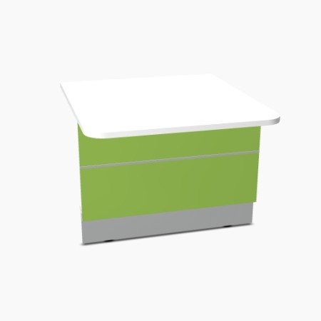 Elément bas L. 100 x P. 111,4 x H. 74cm - VALDE - MDD - LAU11L