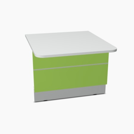 Elément bas L. 100 x P. 111,4 x H. 74cm - VALDE - MDD - LAU11L