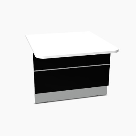 Elément bas L. 100 x P. 111,4 x H. 74cm - VALDE - MDD - LAU11L