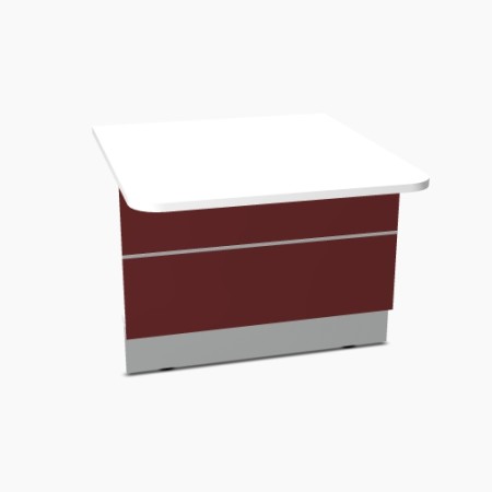 Elément bas L. 100 x P. 111,4 x H. 74cm - VALDE - MDD - LAU11L