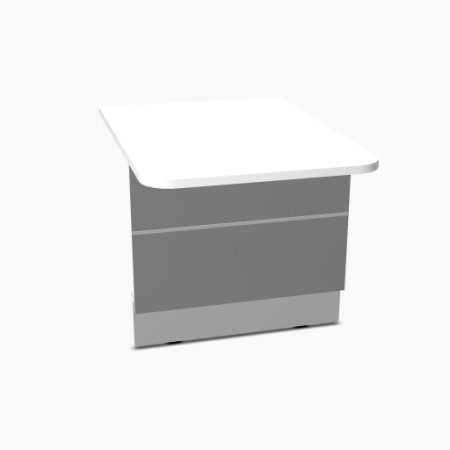 Elément bas L. 80 x P. 111,4 x H. 74cm - VALDE - MDD - LAU111L