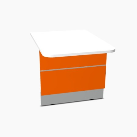 Elément bas L. 80 x P. 111,4 x H. 74cm - VALDE - MDD - LAU111L