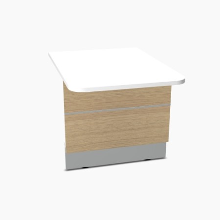 Elément bas L. 80 x P. 111,4 x H. 74cm - VALDE - MDD - LAU111L