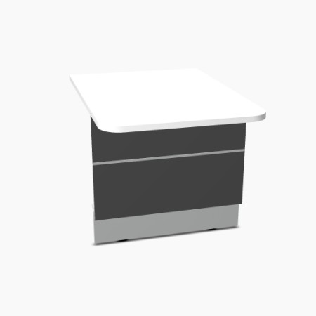 Elément bas L. 80 x P. 111,4 x H. 74cm - VALDE - MDD - LAU111L