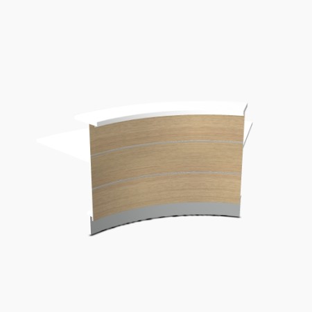 Angle 60° extérieur L. 221,6 x P. 91,7 x H. 110,5cm - VALDE - MDD - LAV62L