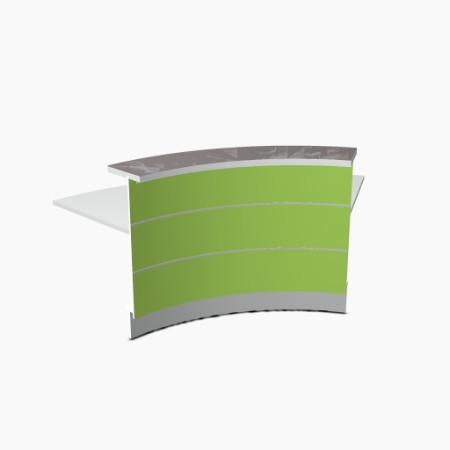 Angle 60° extérieur L. 221,6 x P. 91,7 x H. 110,5cm - VALDE - MDD - LAV62L