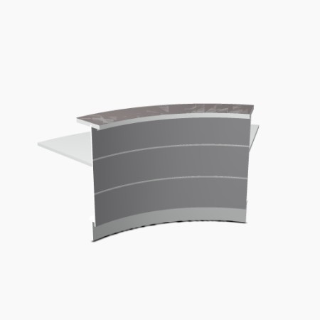 Angle 60° extérieur L. 221,6 x P. 91,7 x H. 110,5cm - VALDE - MDD - LAV62L