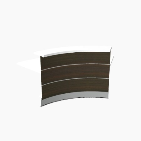 Angle 60° extérieur L. 221,6 x P. 91,7 x H. 110,5cm - VALDE - MDD - LAV62L