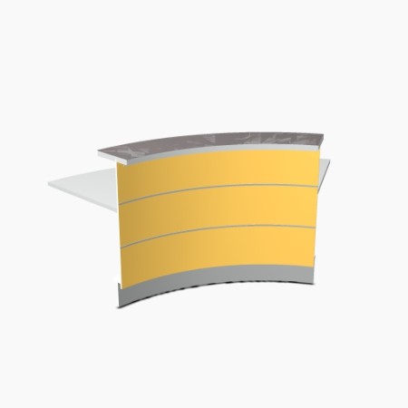 Angle 60° extérieur L. 221,6 x P. 91,7 x H. 110,5cm - VALDE - MDD - LAV62L