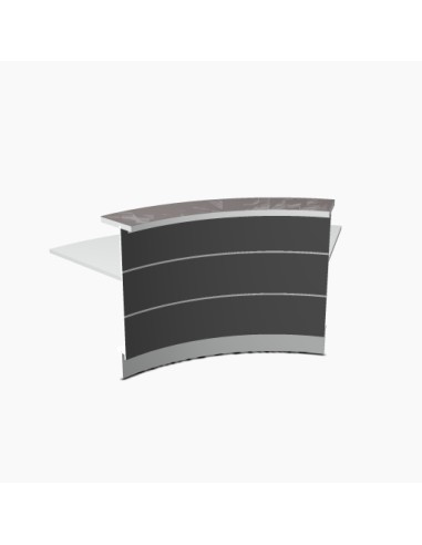 Angle 60° extérieur L. 221,6 x P. 91,7 x H. 110,5cm - VALDE - MDD - LAV62L