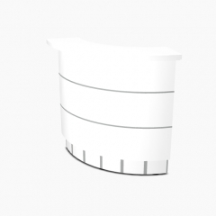 Angle 90° intérieur L. 129,7 x P. 91,7 x H. 110,5cm - VALDE - MDD - LAV70L