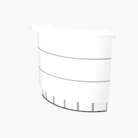 Angle 90° intérieur L. 129,7 x P. 91,7 x H. 110,5cm - VALDE - MDD - LAV70L