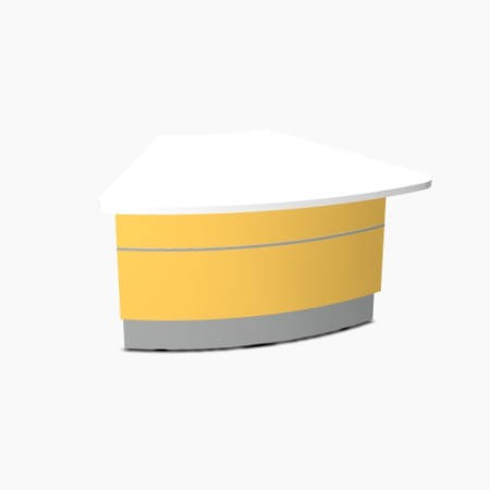 Angle partie basse 60° L. 131,1 x P. 116,5 x H. 74cm - VALDE - MDD  - LAV65L