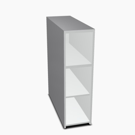 Monobloc à étagères L. 31,8 x P. 91,7 x H. 110,5cm - VALDE - MDD - LAL10