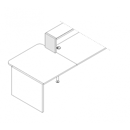 Joue de finition gauche L. 30 x P. 3,8 x H. 36,4cm  - VALDE - MDD - LAN4L