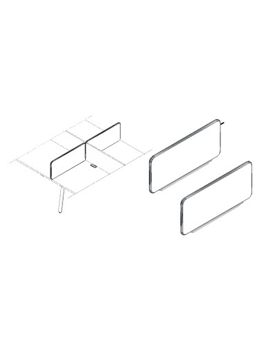 Panneaux écrans centraux L. 160 x H. 35cm L. 160 x H. 35cm - ZYS78