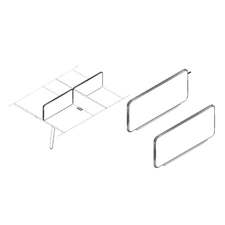 Panneaux écrans centraux L. 160 x H. 35cm L. 160 x H. 35cm - ZYS78