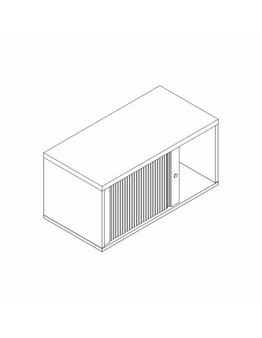 Armoire rideaux à superposer - A1L04 - à superposer avec un caisson de bureau
