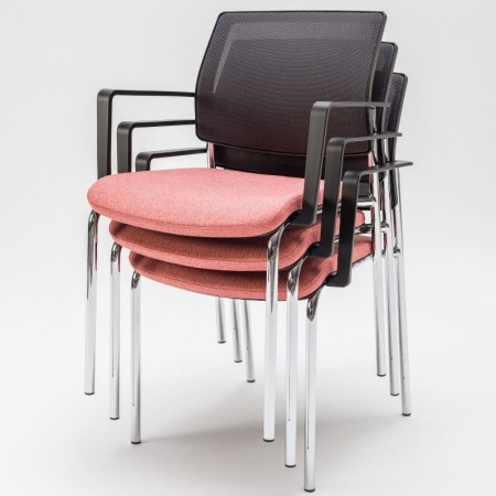 Chaise de conférence Gaya avec 4 pieds stables - GY4N - MDD