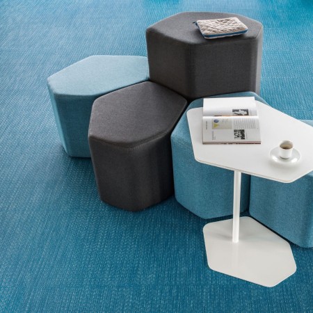 Pouf design et contemporain Bazalto - H. 44cm