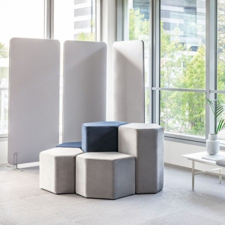 Pouf moderne et design Bazalto - H. 74cm