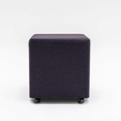 Pouf carré sur roulettes - Mix 