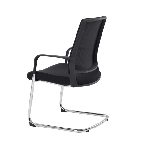 Chaise conférence luge noir confortable - 4560 - Edwin