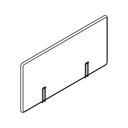  Séparation latérale bench L. 120 x H. 80cm - ZUS61 - MDD 2