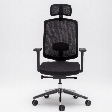 Chaise de bureau professionnelle avec têtière 100% réglable - Sava