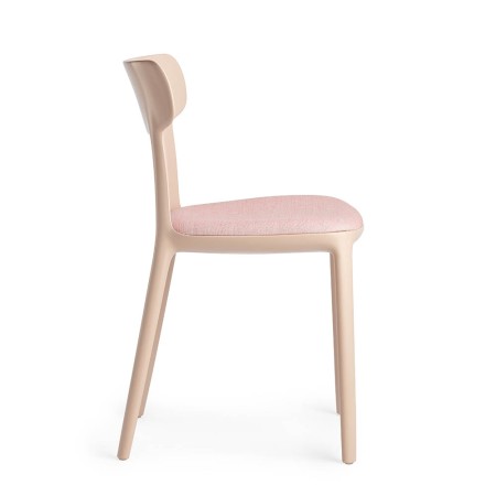 Chaise Canova en tissu recyclé – design rembourré et responsable