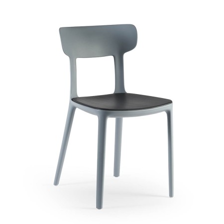 Chaise moderne en bois et plastique – modèle élégant Canova Wood