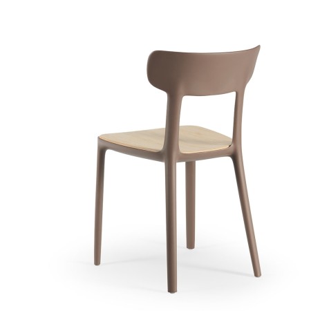 Chaise en bois et plastique – style moderne Canova Wood