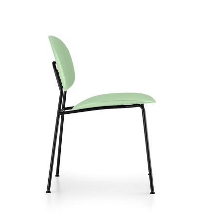 Tondina Pop – Chaise polyvalente en plastique et métal pour intérieur ou espace collectif
