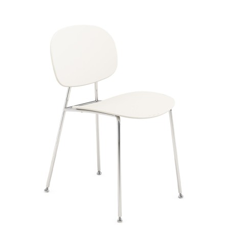 Chaise design Tondina Pop – Structure fine en métal et assise plastique facile d’entretien