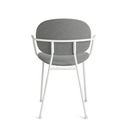 Tondina Pop – Chaise design avec accoudoirs et assise en tissu, idéale pour un intérieur élégant et confortable