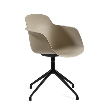 Chaise de réunion pivotante avec coque plastique – Sicla