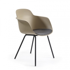 Chaise coque design avec assise tissu rembourrée Sicla- Infiniti Design - 5040-4LGS