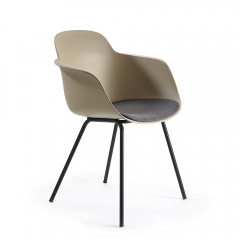 Chaise coque plastique avec assise tissu rembourrée – Sicla