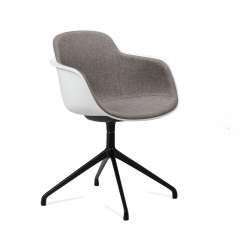 Chaise de réunion pivotante avec intérieur tapissé – Sicla