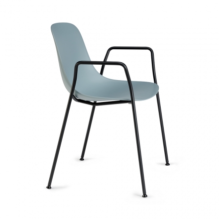 Chaise Pure Loop Mono avec accoudoirs