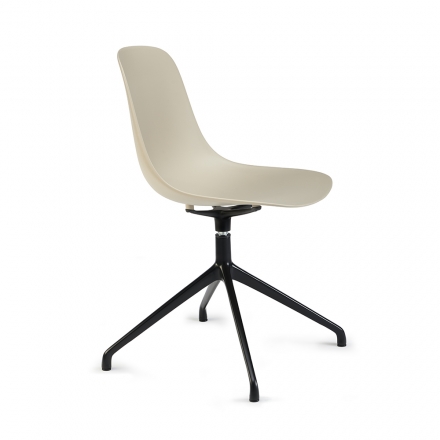 Chaise pivotante Pure Loop Mono coque plastique