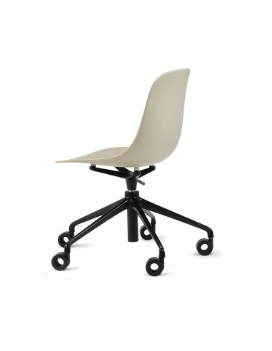 	Pure Loop Mono chaise pivotante moderne de dos beige