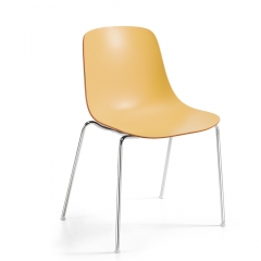 Chaise de conférence bicolore 4 pieds - Pure loop Binuance - 5029-4LGP - Infiniti Design