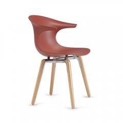 Chaise design pieds en bois - Loop Mono - Infiniti Design