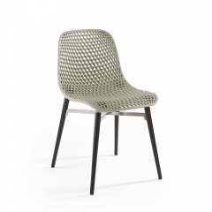 Chaise pour extérieur design moderne en gris- Next 4 legs